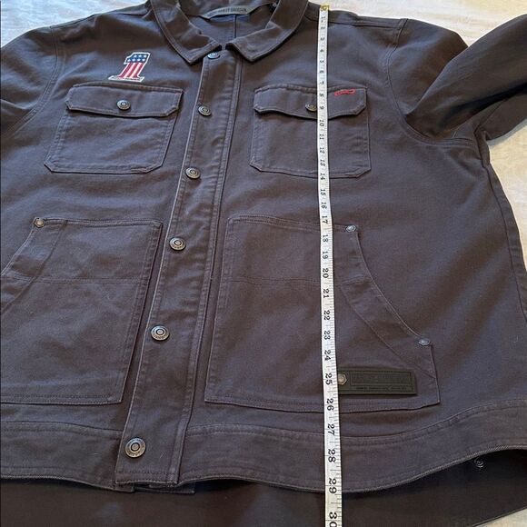 Harley-Davidson Originals MKE Twill Workwear Jacket Black Size 2XL Slim - Picture 8 of 14